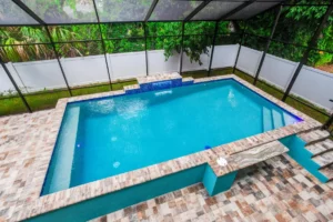 Custom Swimming Pool with Enclosure in St. Petersburgh, FL