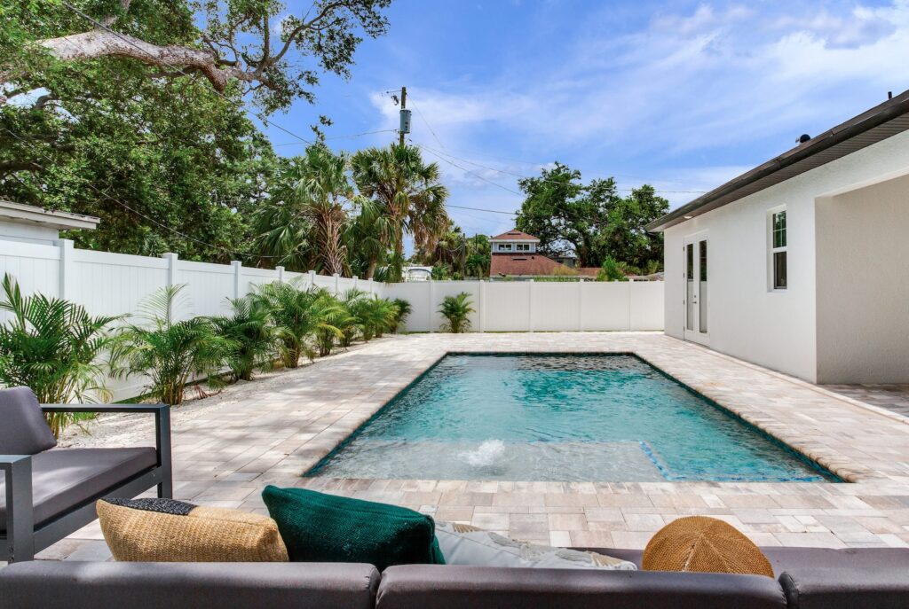 Custom pool with landscaping 2 | Winway Pools